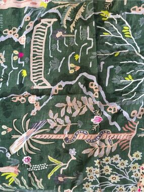 Anela Cotton Printed Scenic Cafe Curtain, Set of 2